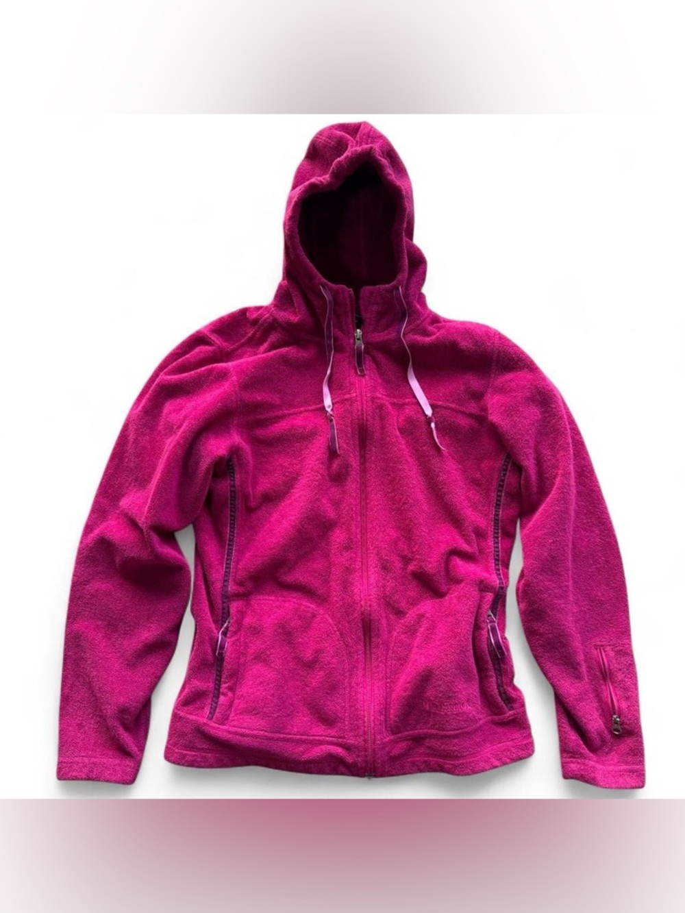 Marmot bright pink fleece jacket Size M BK32 #outdoor #fleece #gorpcore